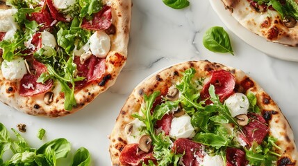 Premium Neapolitan pizza with fresh toppings, embodying excellence through culinary collaboration and artisanal craftsmanship.