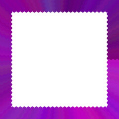 Centered square with zigzag edge — ready-to-use frame for festive overlays, typographic inserts, or digital cutouts.