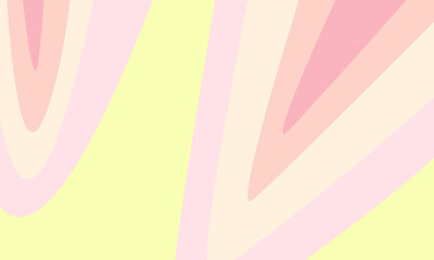 An abstract background with curved shapes in shades of yellow and pink with a pastel tone. The image creates a smooth and modern design