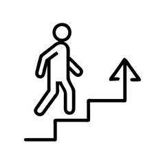 Trophy and medal icons minimal achievement outline vector illustration