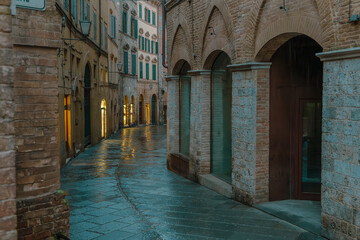 Rainy Medieval Alley