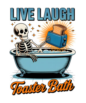 Live Laugh Toaster Bath
