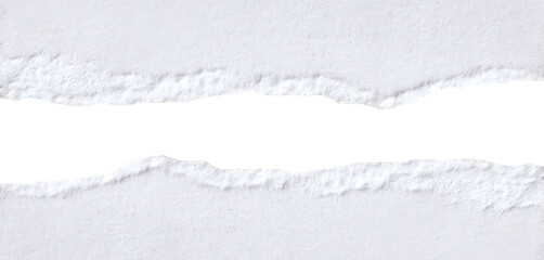 Obraz premium torn blank pages with uneven texture edges. set of ripped white paper sheets png isolated on transparent background.