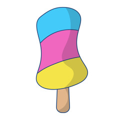 ice cream isolated on white background