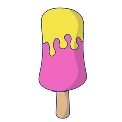 ice cream isolated on white