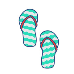 flip flops isolated on white