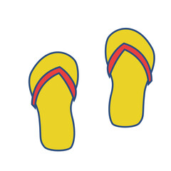 flip flops isolated on white background