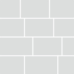 Fototapeta premium Grid layout of light gray rectangles with rounded corners and white borders template arrangement