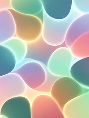 Soft Colorful Abstract Background with Smooth Flowing Shapes, Subtle Glow and Modern Minimalist Design, High Contrast Visuals Ideal for Quiz Videos, Text Overlays and Digital Content