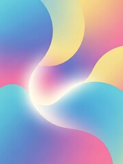 Soft Colorful Abstract Background with Smooth Flowing Shapes, Subtle Glow and Modern Minimalist Design, High Contrast Visuals Ideal for Quiz Videos, Text Overlays and Digital Content