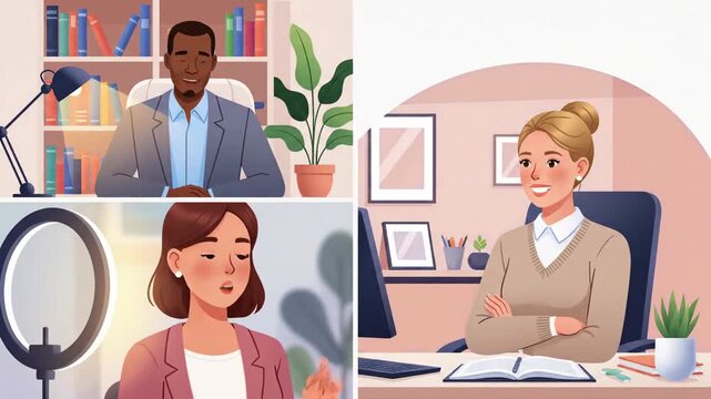 Engaging Professional Office Discussions With Diverse Team Collaboration