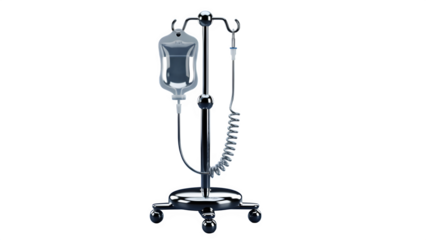 Medical IV Drip Stand Pole - Intravenous Therapy, Hospital Equipment, Saline Bag, Healthcare & Clinic Treatment Device