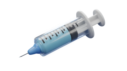 Medical Syringe Injection Needle 3D - Vaccine Shot, Immunization, Drug Delivery, Healthcare Tool & Doctor Equipment