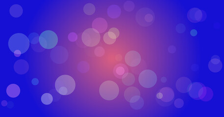 Vibrant bokeh lights on gradient background