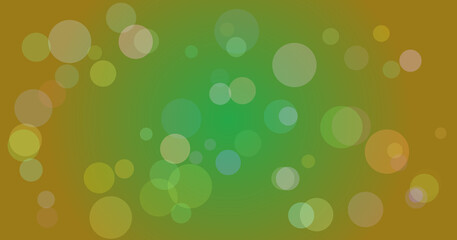 Vibrant orbs in gradient background