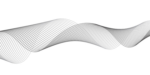 Abstract background with business lines, Technology abstract lines on transparent background, frequency sound wave, twisted curve lines with blend effect.