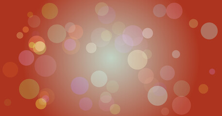 Radiant sunburst over red sky