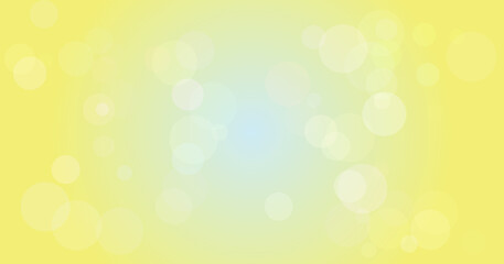 Radiant sunlight through yellow bokeh