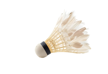 Feather badminton shuttlecock offering stable flight, durability, and professional match performance