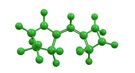 3D Model of a Chemical Molecule Structure graphic