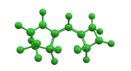 3D Model of a Chemical Molecule Structure graphic