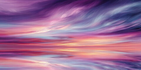 Abstract artwork of a colorful sky with swirling clouds at sunset or sunrise
