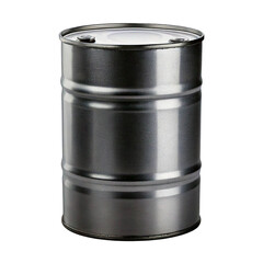 Large metal drum with closed lid