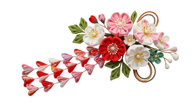 Japanese Tsumami Flower Hair Ornament tsumami kanzashi