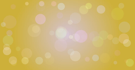 Golden bokeh sunburst