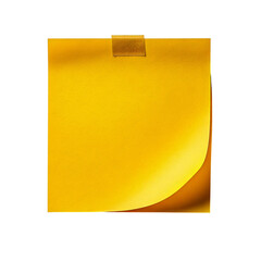 Yellow envelope with flap and adhesive strip
