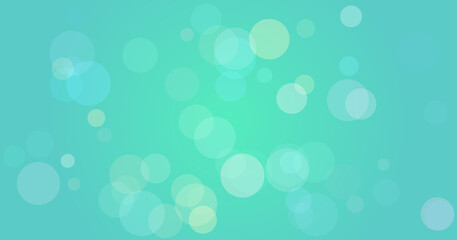 Abstract turquoise bokeh