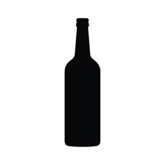 Bottle silhouette packaging container vector