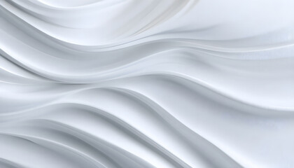 Obraz premium Gentle milky white smooth monotone waves flow over texture background