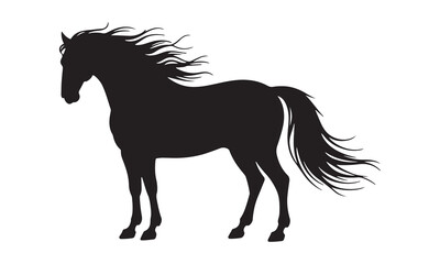 Horse silhouette vector