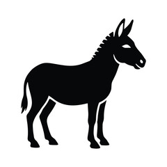 Donkey farm animal silhouette vector design