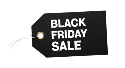 Black Friday Sale Tag on Black Background Keywords: black friday, sale, tag, shopping, discount