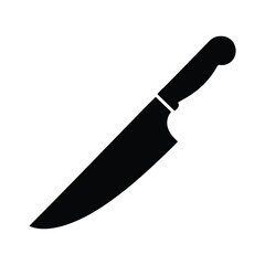 Knife kitchen tool silhouette vector graphic