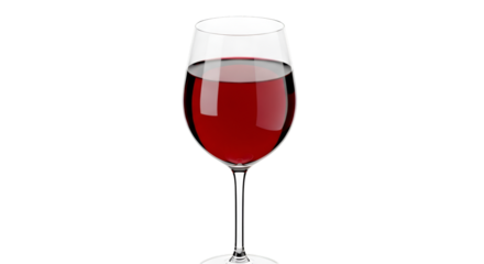 Glass of Red Wine on Black Background drink beverage