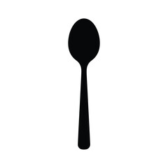 Spoon kitchen utensil silhouette vector graphic