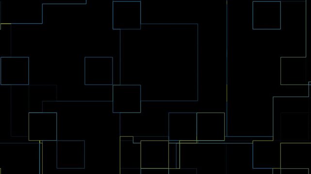 abstract technology background. abstract background with squares. gridiron technology motion video move background