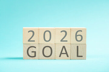 Goal for 2026 in progress, new year, plan and action concept, business strategy,  challenge, success and achievement