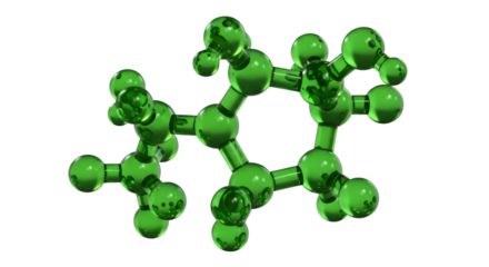 Green Transparent Molecular Structure Model Keywords: molecular structure, molecule, science