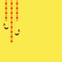 Fototapeta premium Indian Festival Greeting Background Template.