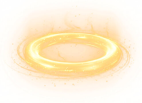Luminous Halo: A glowing golden halo radiates with a celestial aura, creating a symbol of divinity and enlightenment. 