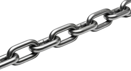 Obraz premium Close Up Of A Metal Chain Link Section steel iron