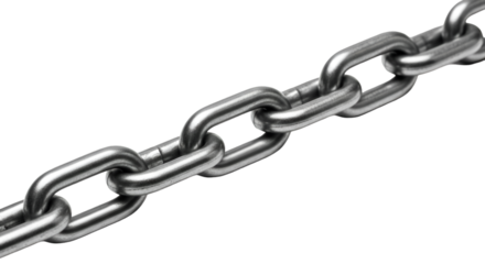 Close Up Of A Metal Chain Link Section steel iron