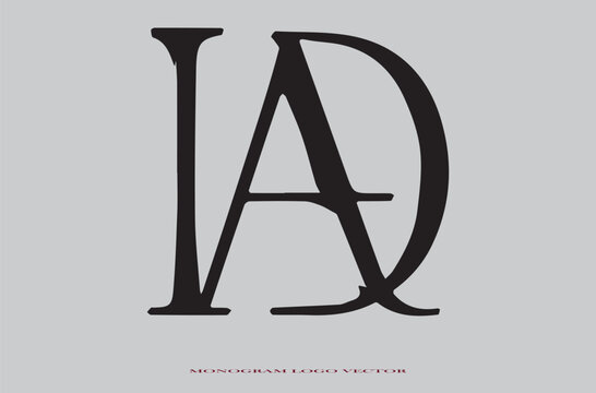 IAD letter mark and monogram branding logo design with a leaf. And your best choice.	