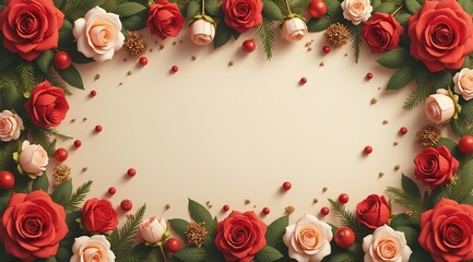 A birthday card frame. Perfect for blogs, gift advertisements, or spring greeting cards.