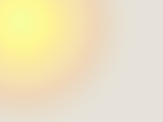 Golden gradient light effect on transparent background