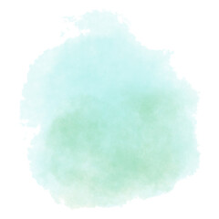 Abstract watercolor paint shape.